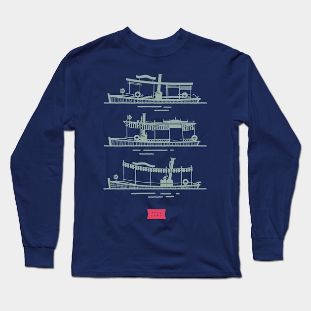 Jungle Cruise Boat Concepts Long Sleeve T-Shirt by 1955 LAND DESIGNS